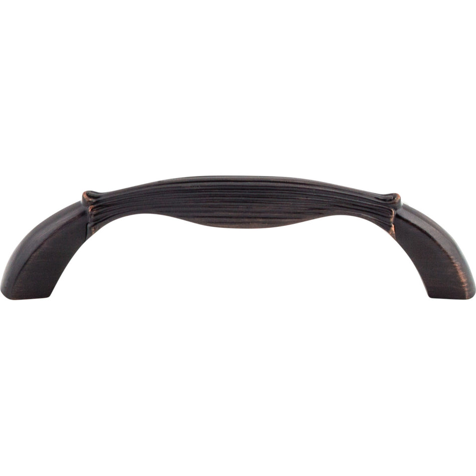 Top Knobs M1640: 3-3/4" cc Edwardian Round Bar Cabinet Pull - Tuscan Bronze