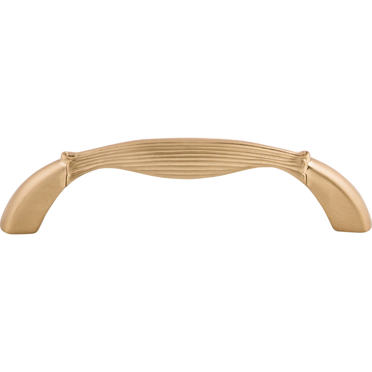 Top Knobs M1641: 3-3/4" cc Edwardian Round Bar Cabinet Pull - Brushed Bronze