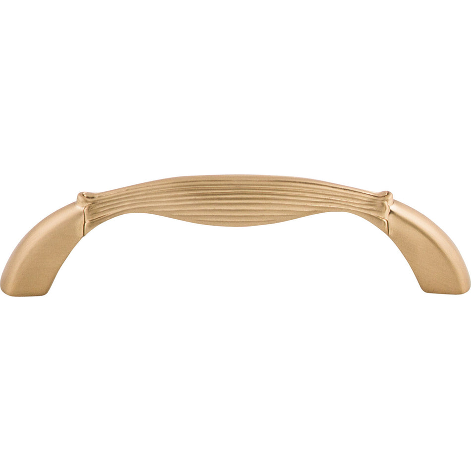 Top Knobs M1641: 3-3/4" cc Edwardian Round Bar Cabinet Pull - Brushed Bronze