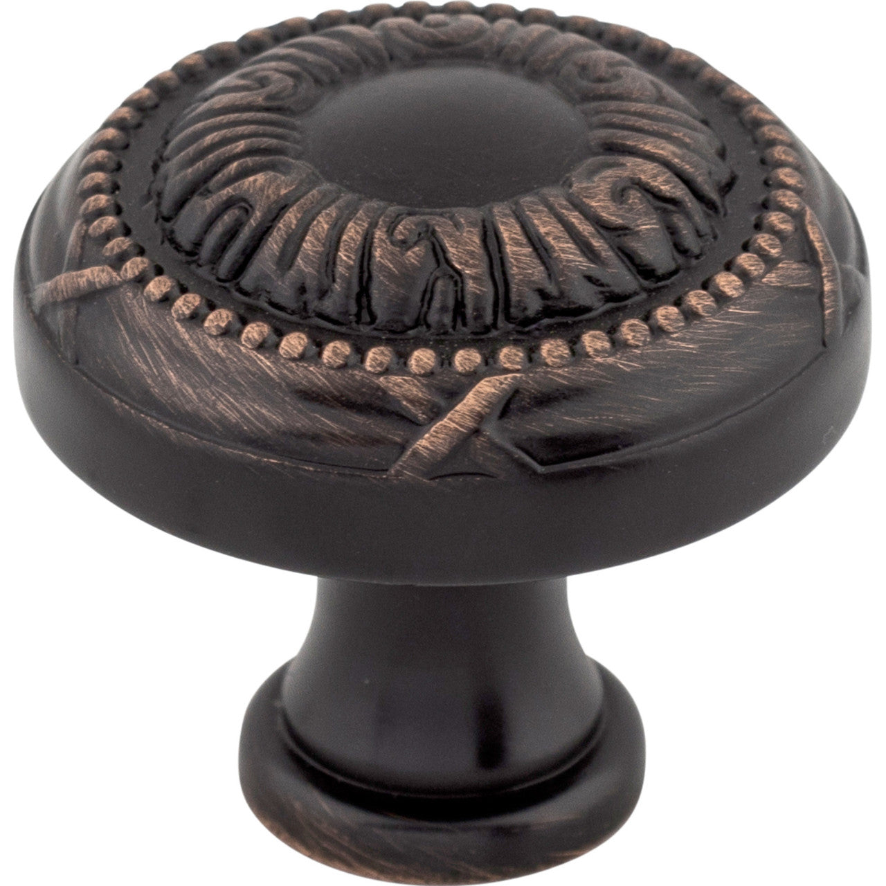 Top Knobs M1644: 1-1/4" Ribbon Round Cabinet Knob - Tuscan Bronze