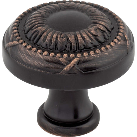 Top Knobs M1644: 1-1/4" Ribbon Round Cabinet Knob - Tuscan Bronze