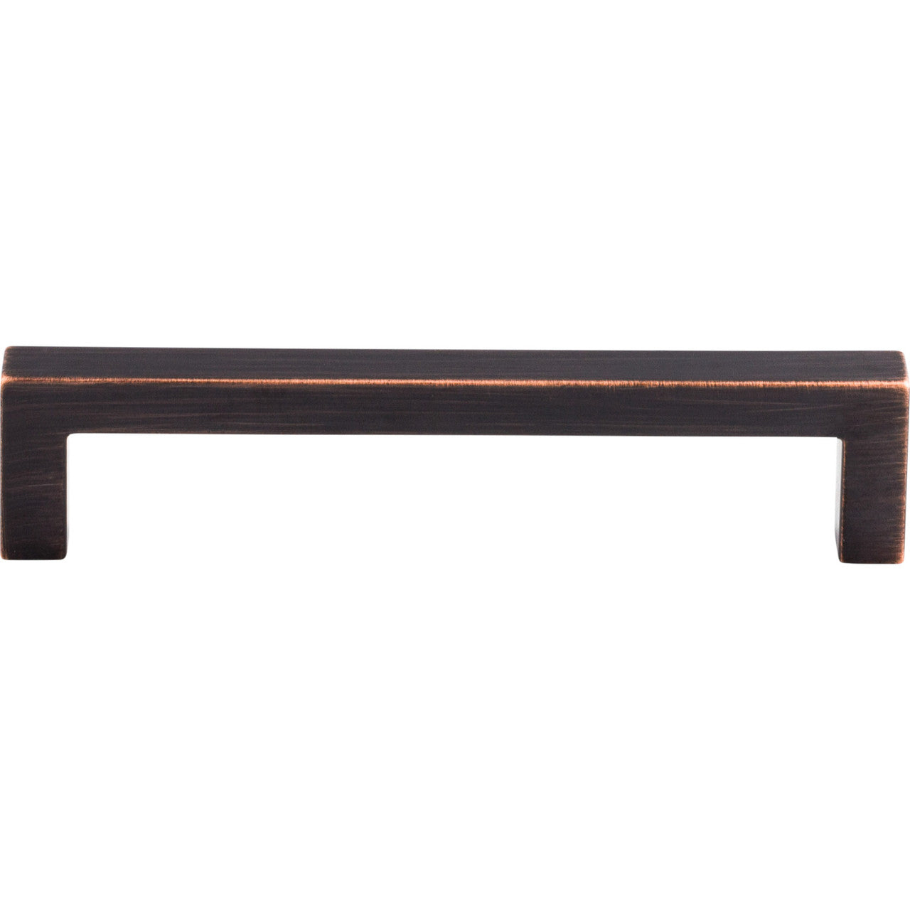 Top Knobs M1650: 5-1/16" cc Nouveau III Square Bar Cabinet Pull - Tuscan Bronze