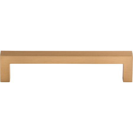 Top Knobs M1651: 5-1/16" cc Nouveau III Square Bar Cabinet Pull - Brushed Bronze