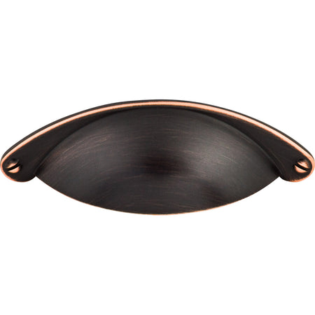 Top Knobs M1659: 2-1/2" cc Arendal Cup Cabinet Pull - Tuscan Bronze