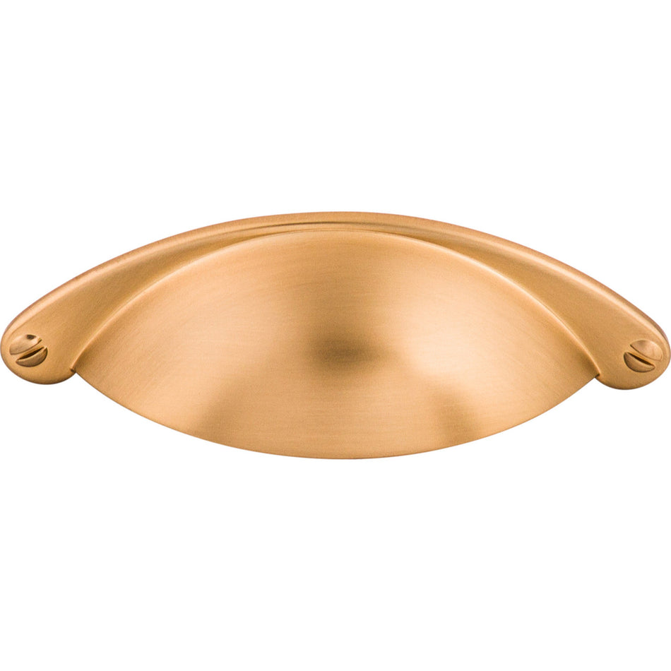 Top Knobs M1660: 2-1/2" cc Arendal Cup Cabinet Pull - Brushed Bronze