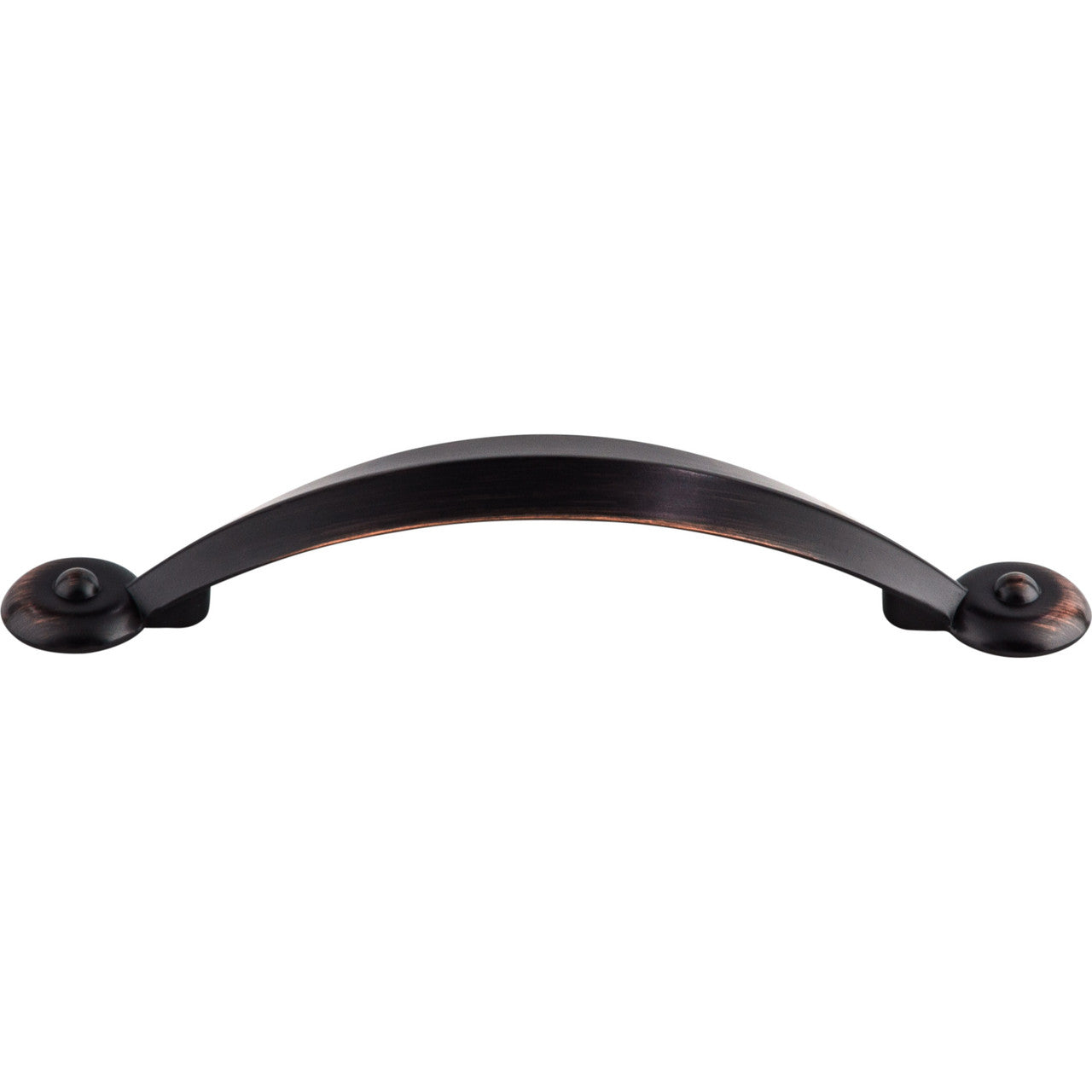 Top Knobs M1661: 3-3/4" cc Dakota Angle Cabinet Pull - Tuscan Bronze