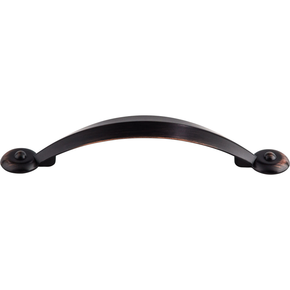 Top Knobs M1661: 3-3/4" cc Dakota Angle Cabinet Pull - Tuscan Bronze