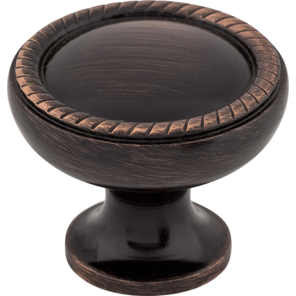 Top Knobs M1670: 1-1/4" Embossed Round Cabinet Knob - Tuscan Bronze