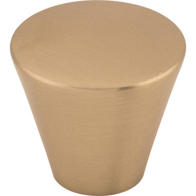 Top Knobs M1677: 1-1/16" Cone Tapered Cabinet Knob - Brushed Bronze