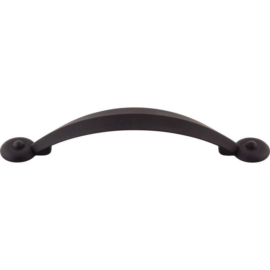 Top Knobs M1678: 3-3/4" cc Dakota Angle Cabinet Pull - Flat Black