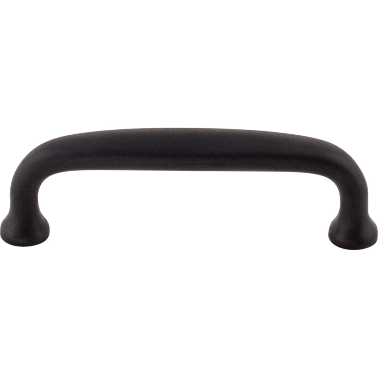 Top Knobs M1681: 3" cc Charlotte D-Handle Cabinet Pull - Flat Black