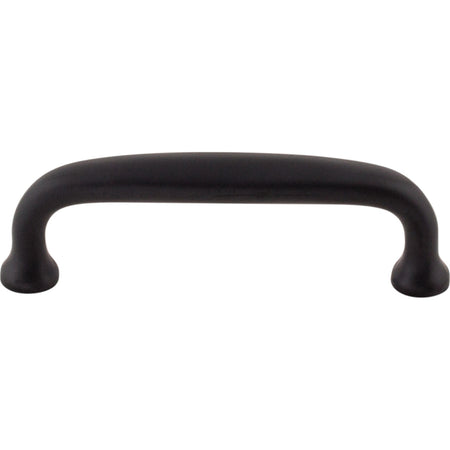 Top Knobs M1681: 3" cc Charlotte D-Handle Cabinet Pull - Flat Black