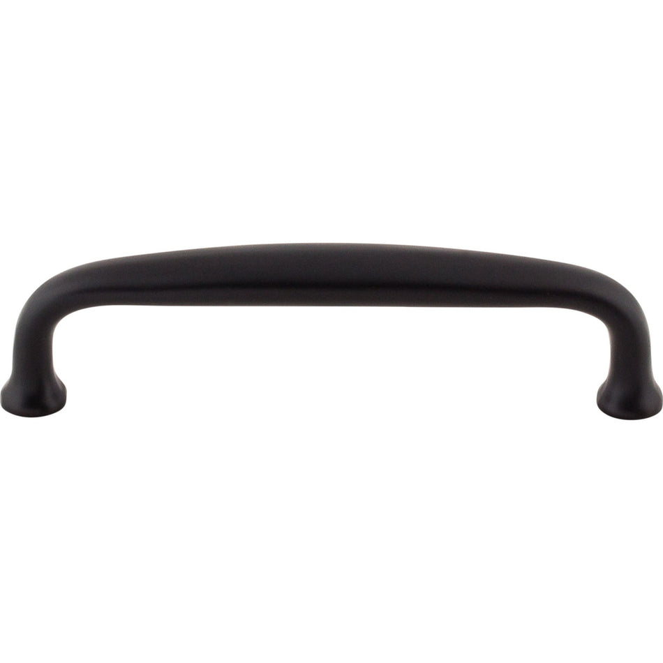 Top Knobs M1682: 4" cc Charlotte D-Handle Cabinet Pull - Flat Black