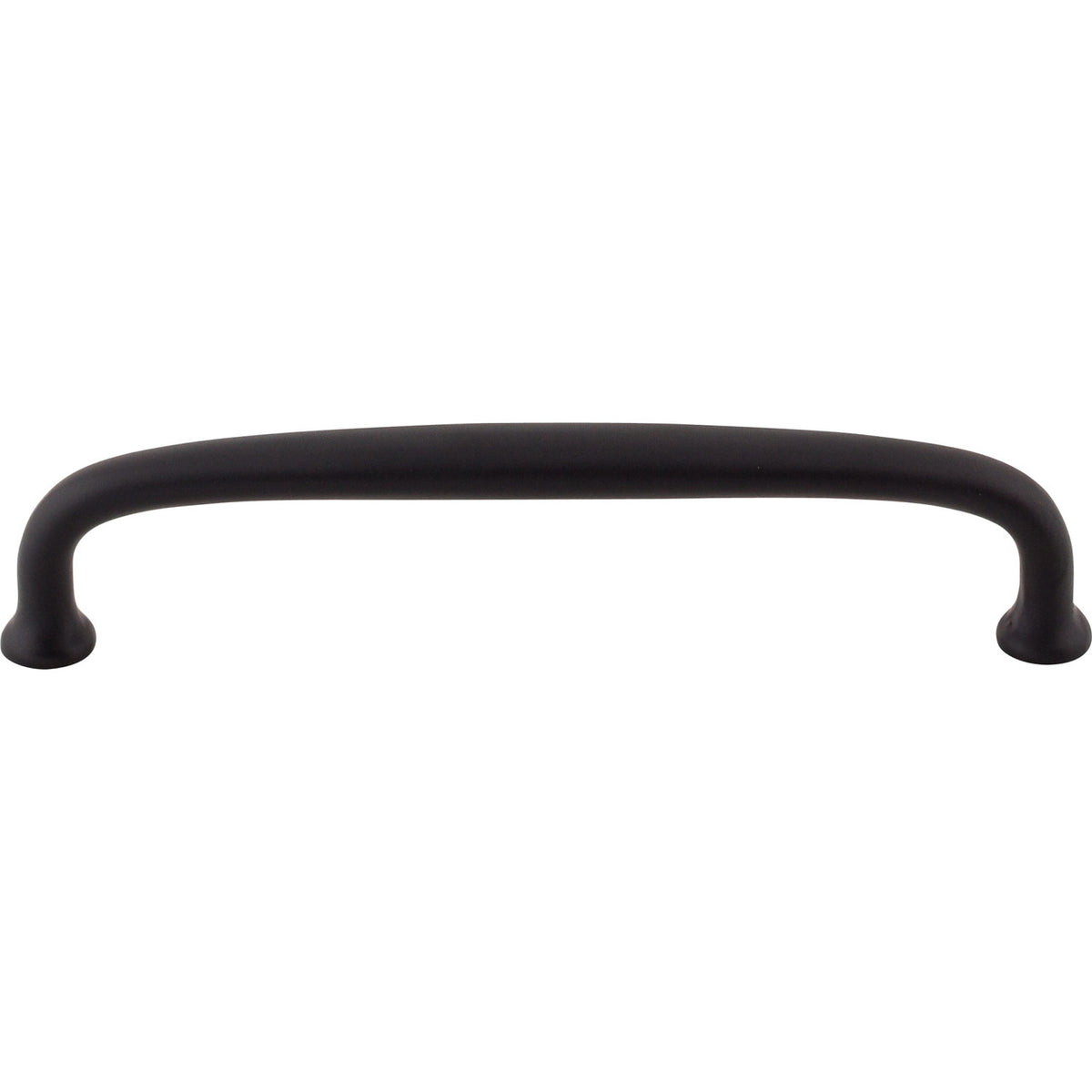 Top Knobs M1683: 6" cc Charlotte D-Handle Cabinet Pull - Flat Black