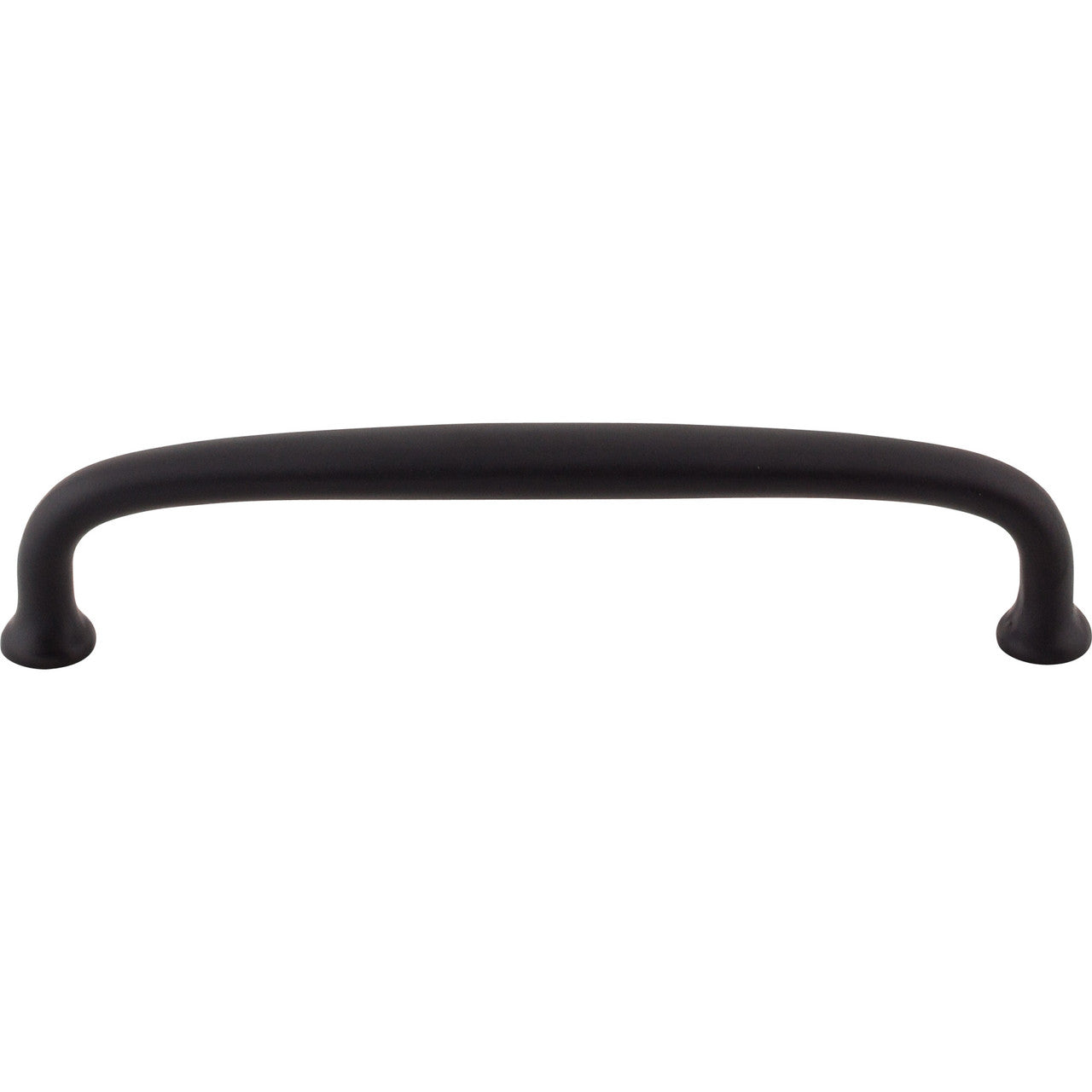 Top Knobs M1683: 6" cc Charlotte D-Handle Cabinet Pull - Flat Black