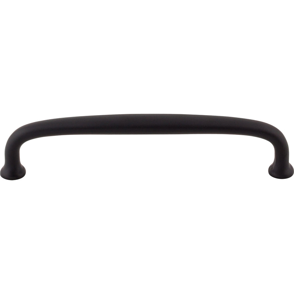 Top Knobs M1683: 6" cc Charlotte D-Handle Cabinet Pull - Flat Black
