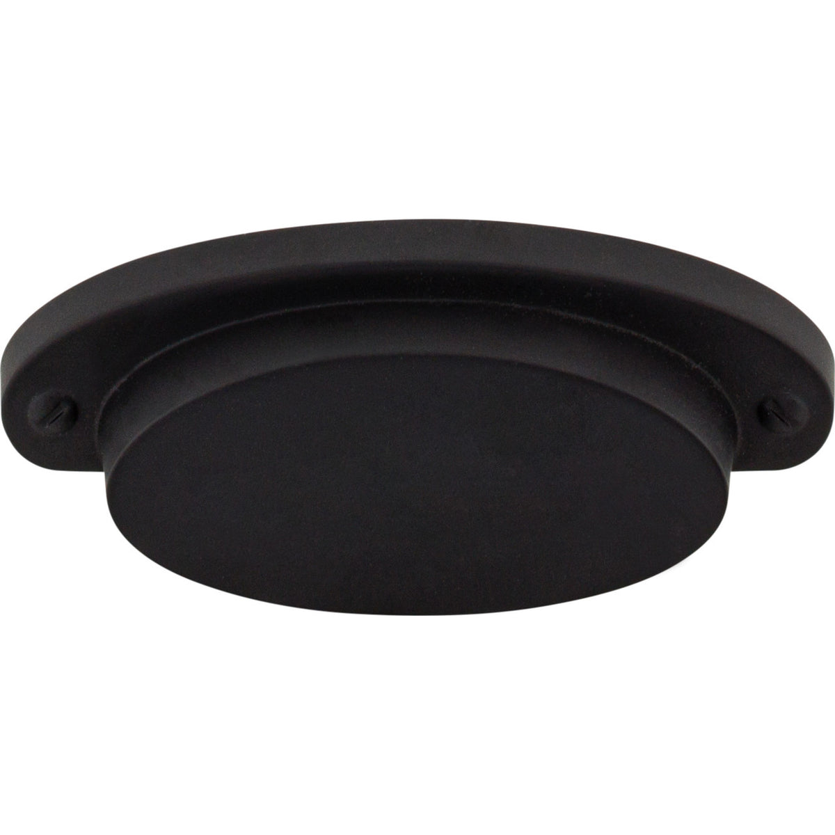 Top Knobs M1685: 2-9/16" cc Dakota Cup Cabinet Pull - Flat Black