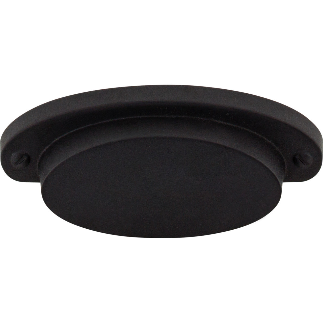 Top Knobs M1685: 2-9/16" cc Dakota Cup Cabinet Pull - Flat Black