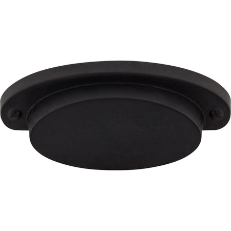 Top Knobs M1685: 2-9/16" cc Dakota Cup Cabinet Pull - Flat Black