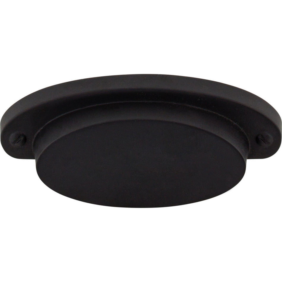 Top Knobs M1685: 2-9/16" cc Dakota Cup Cabinet Pull - Flat Black