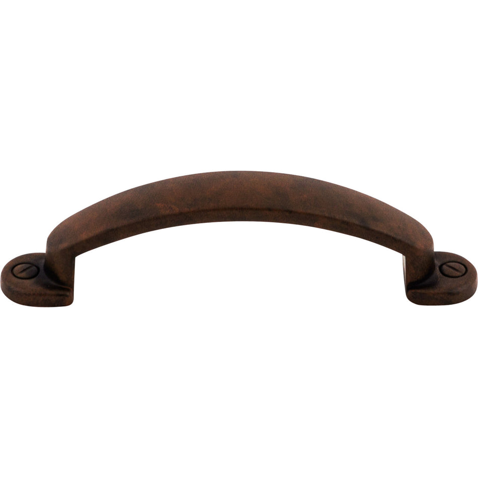 Top Knobs M1696: 3" cc Arendal Arch Cabinet Pull - Patina Rouge