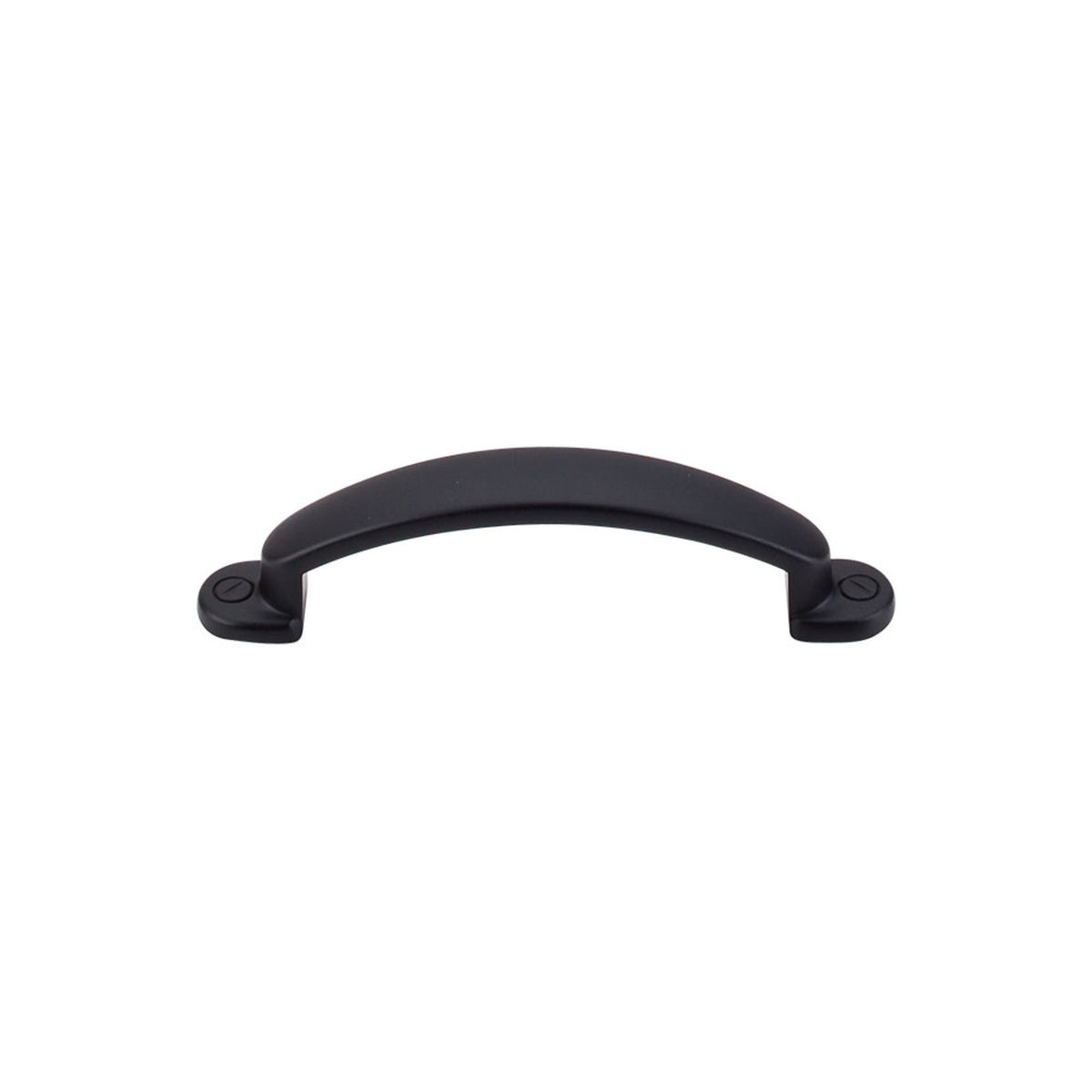 Top Knobs M1700: 3" cc Arendal Arch Cabinet Pull - Flat Black