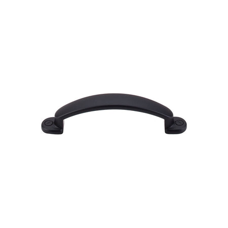 Top Knobs M1700: 3" cc Arendal Arch Cabinet Pull - Flat Black