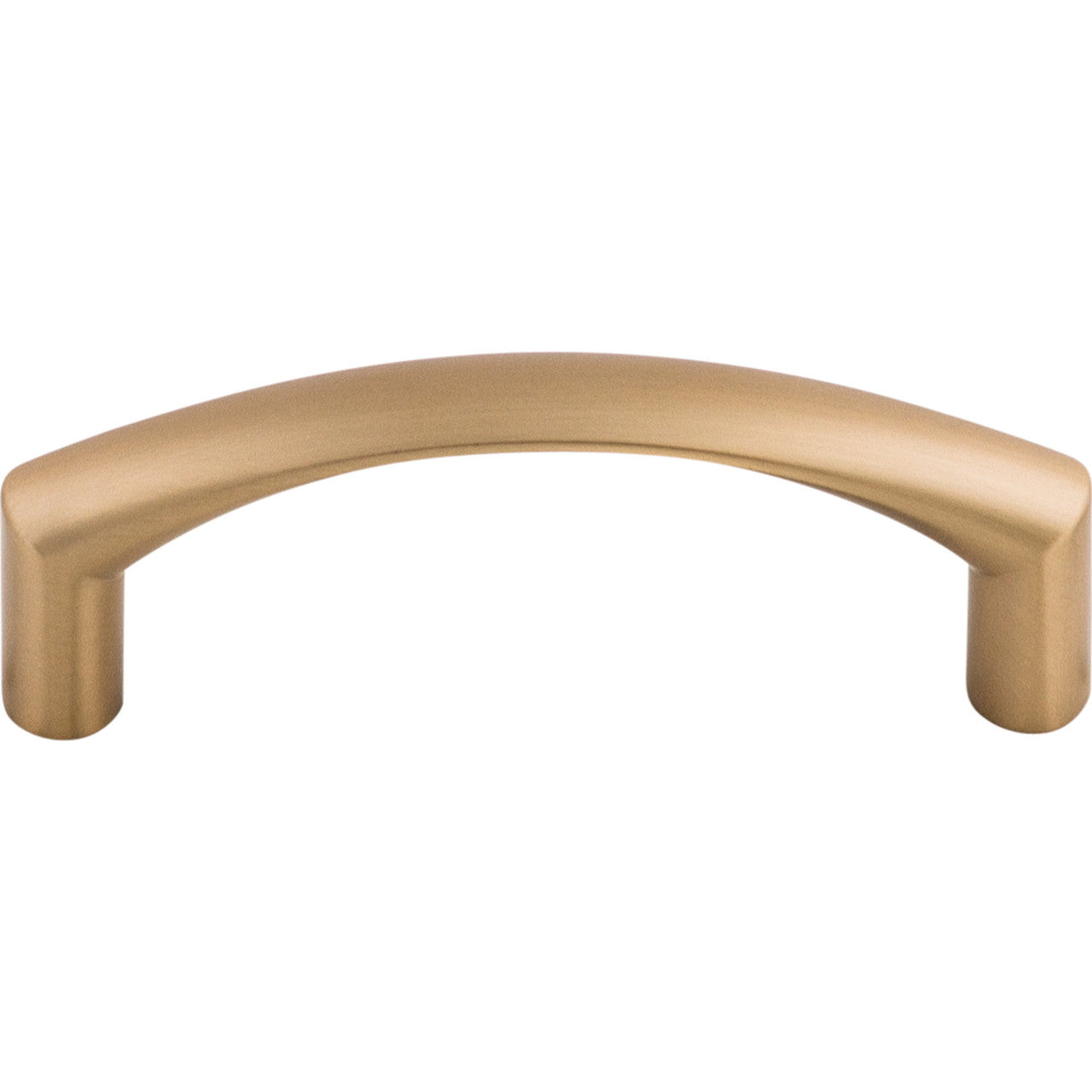 Top Knobs M1706: 3" cc Griggs Curved Bar Cabinet Pull - Brushed Bronze