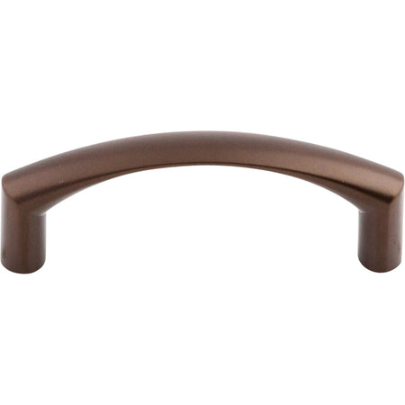 Top Knobs M1708: 3" cc Griggs Curved Bar Cabinet Pull - Oil Rubbed Bronze