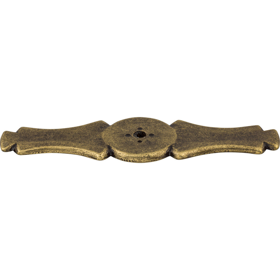 Top Knobs M170: Celtic Rectangle Backplate - German Bronze