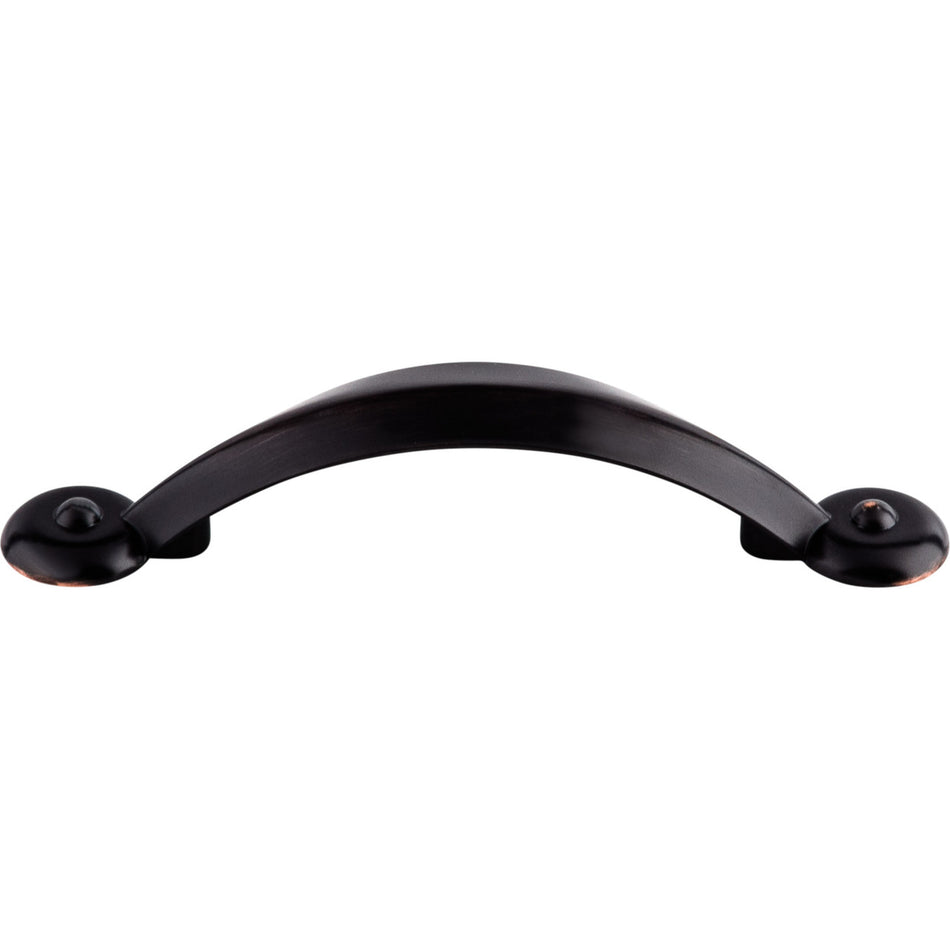 Top Knobs M1723: 3" cc Dakota Angle Cabinet Pull - Tuscan Bronze