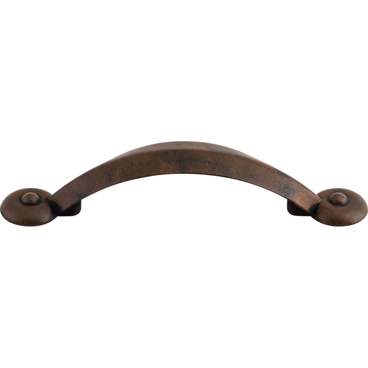 Top Knobs M1729: 3" cc Dakota Angle Cabinet Pull - Patina Rouge
