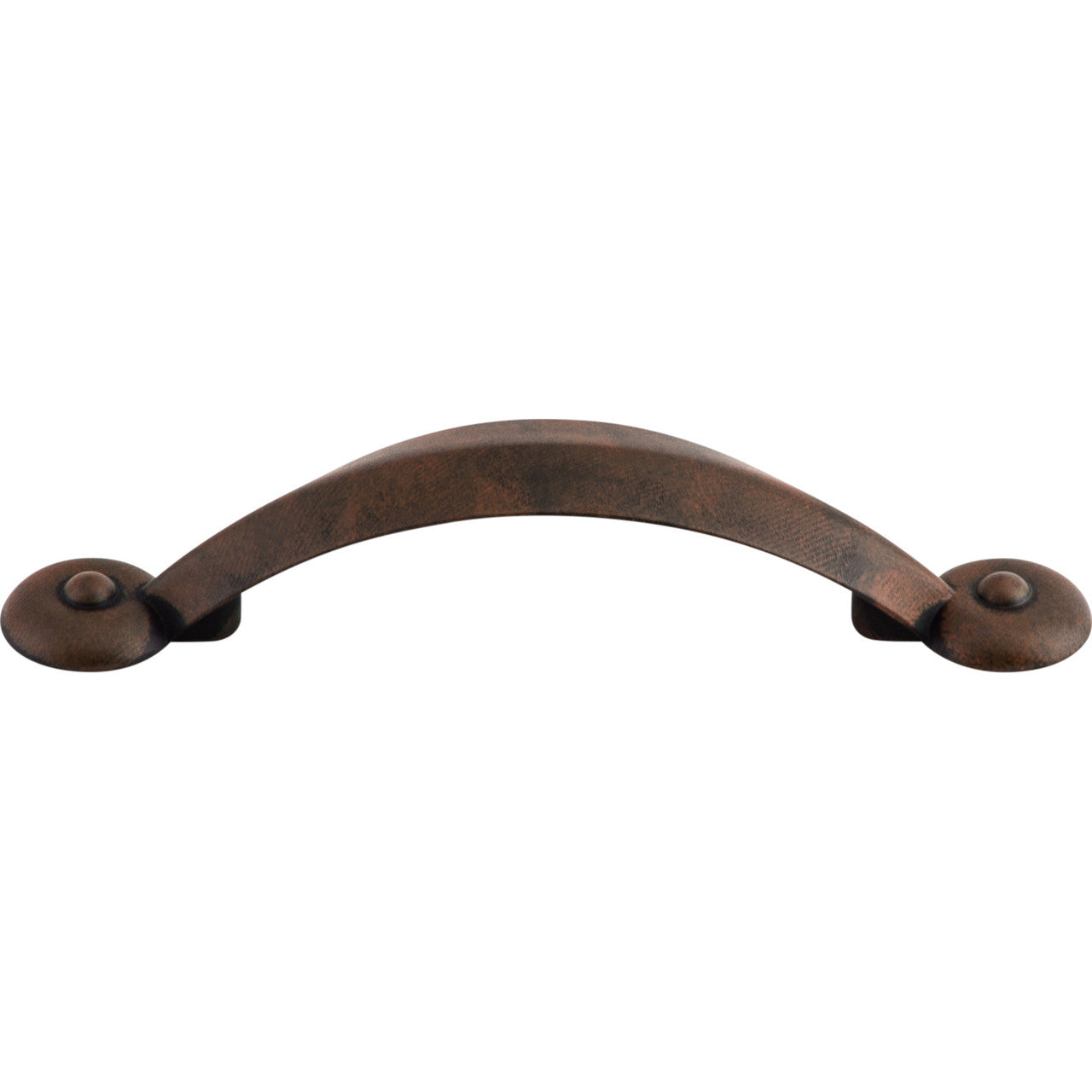 Top Knobs M1729: 3" cc Dakota Angle Cabinet Pull - Patina Rouge
