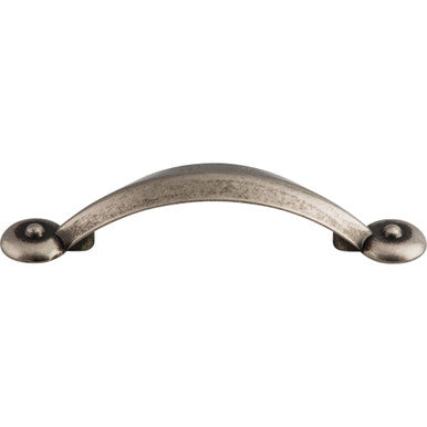Top Knobs M1732: 3" cc Dakota Angle Cabinet Pull - Pewter Antique