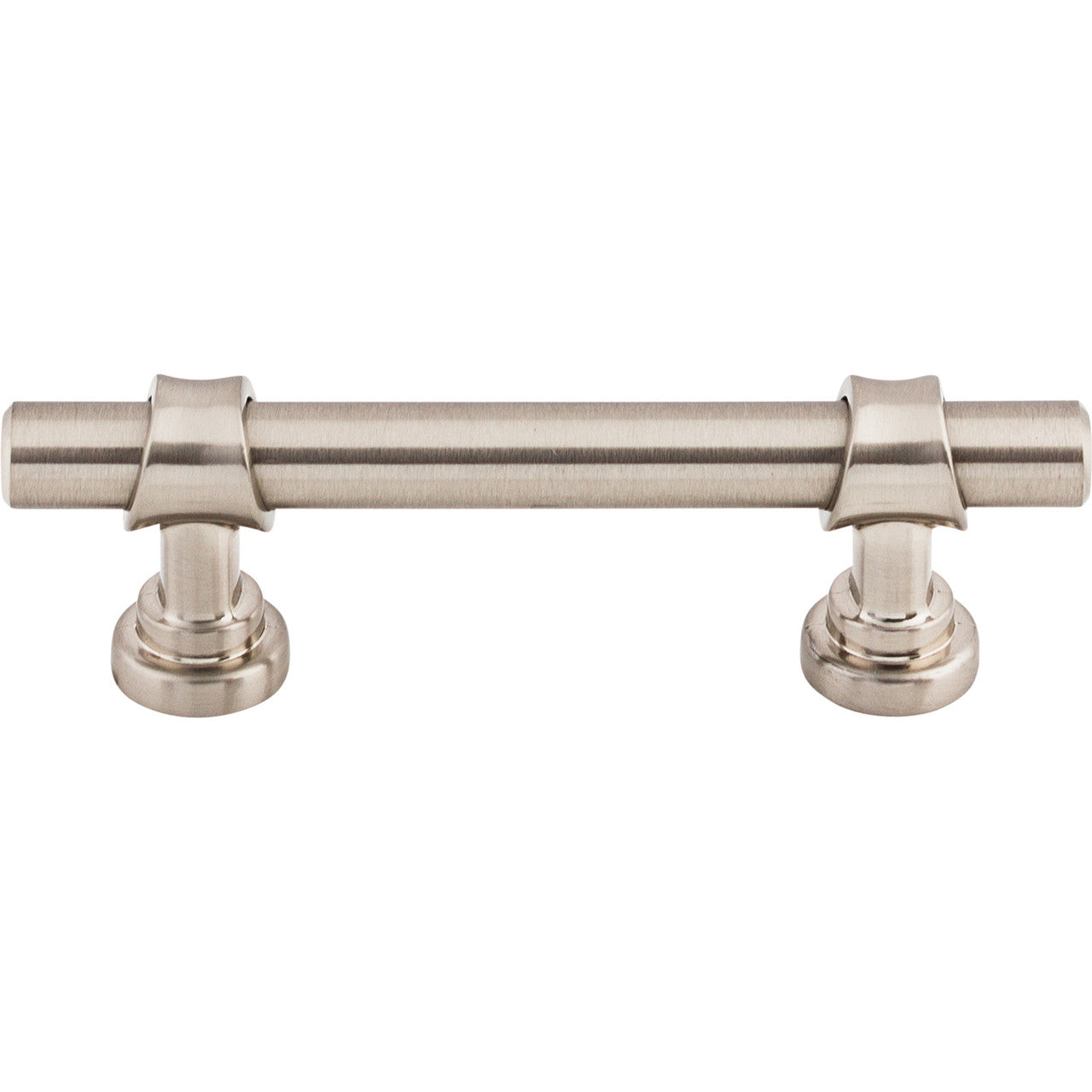 Top Knobs M1747: 3" cc Asbury Bit Cabinet Pull - Brushed Satin Nickel