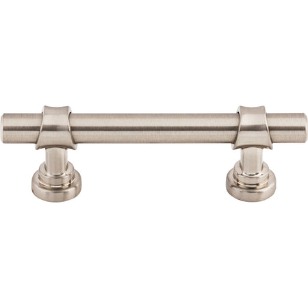 Top Knobs M1747: 3" cc Asbury Bit Cabinet Pull - Brushed Satin Nickel