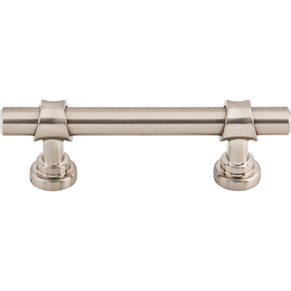 Top Knobs M1747: 3" cc Asbury Bit Cabinet Pull - Brushed Satin Nickel