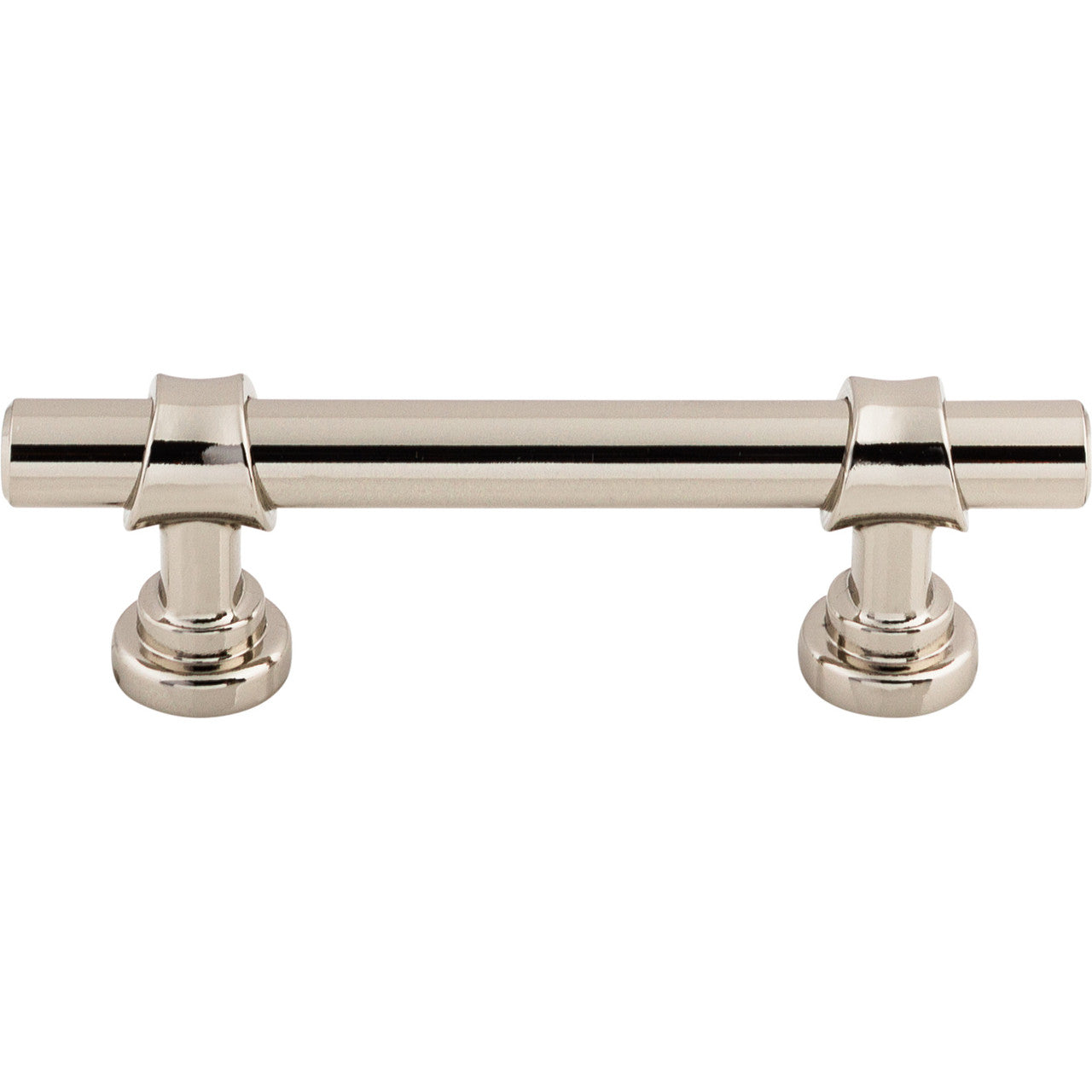 Top Knobs M1748: 3" cc Asbury Bit Cabinet Pull - Polished Nickel