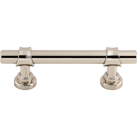 Top Knobs M1748: 3" cc Asbury Bit Cabinet Pull - Polished Nickel