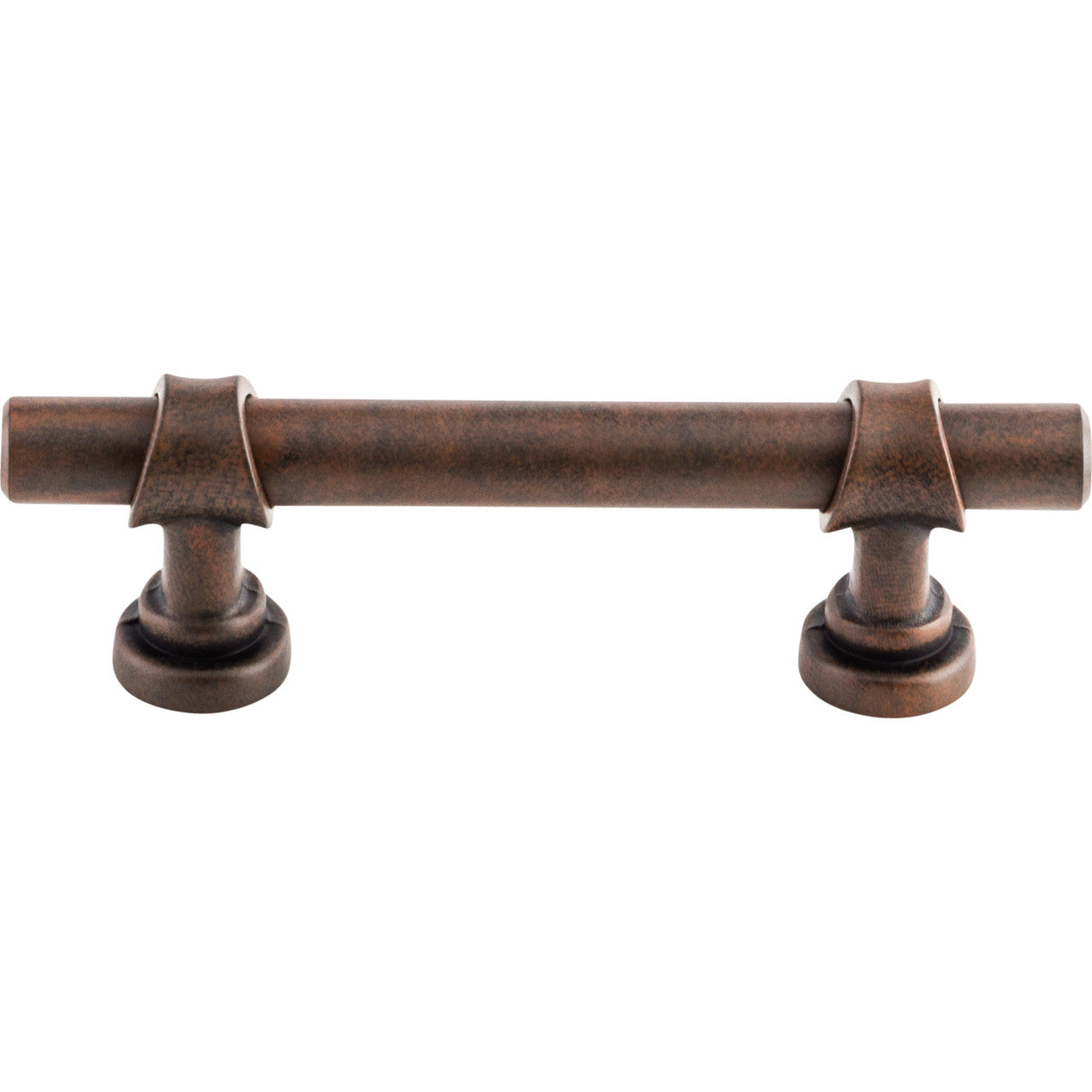 Top Knobs M1751: 3" cc Dakota Bit Cabinet Pull - Patina Rouge