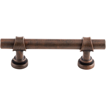 Top Knobs M1751: 3" cc Dakota Bit Cabinet Pull - Patina Rouge