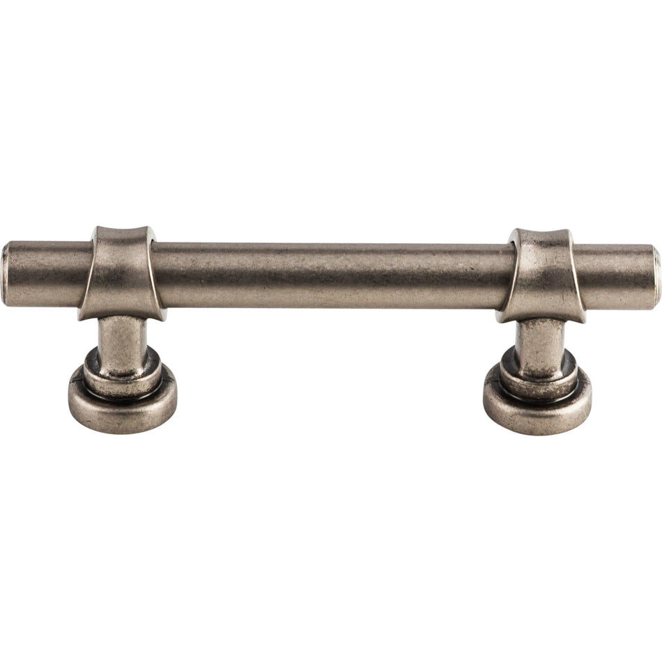 Top Knobs M1754: 3" cc Dakota Bit Cabinet Pull - Pewter Antique