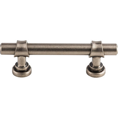 Top Knobs M1754: 3" cc Dakota Bit Cabinet Pull - Pewter Antique
