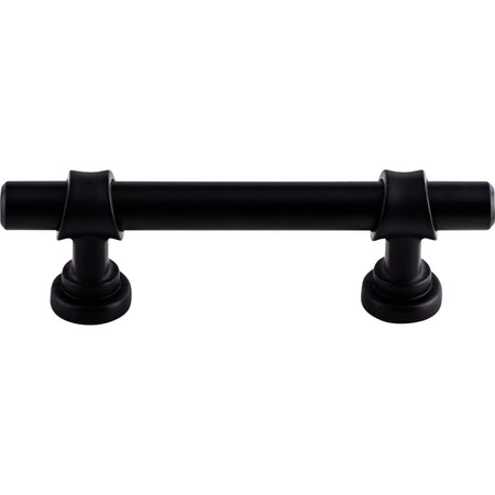 Top Knobs M1755: 3" cc Dakota Bit Cabinet Pull - Flat Black
