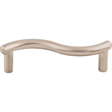 Top Knobs M1758: 3" cc Spiral Wave Cabinet Pull - Brushed Satin Nickel