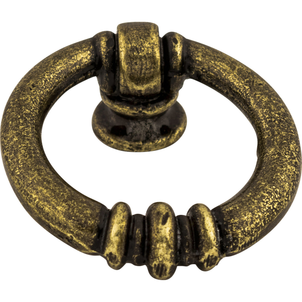 Top Knobs M175: 1-5/8" Newton Ring Cabinet Knob - German Bronze