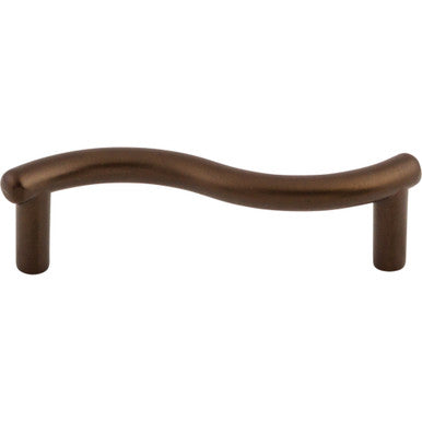 Top Knobs M1763: 3" cc Spiral Wave Cabinet Pull - Oil Rubbed Bronze