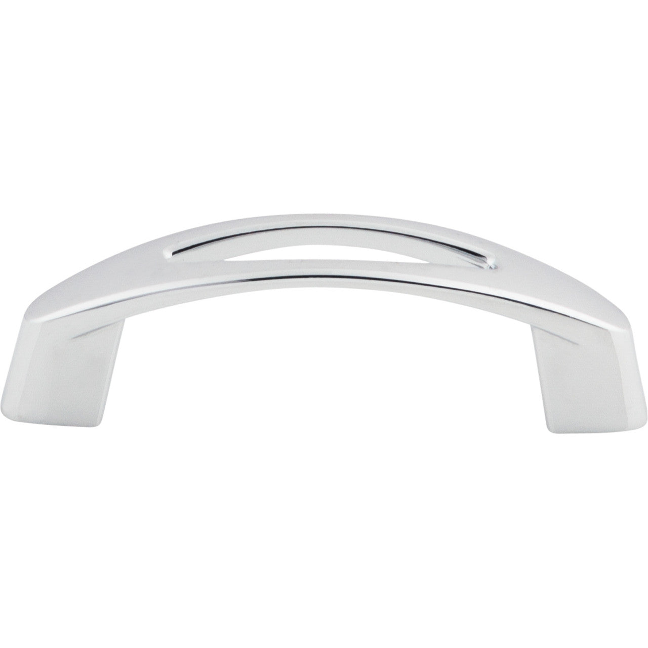 Top Knobs M1771: 3" cc Verona D-Handle Cabinet Pull - Polished Chrome