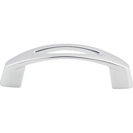 Top Knobs M1771: 3" cc Verona D-Handle Cabinet Pull - Polished Chrome