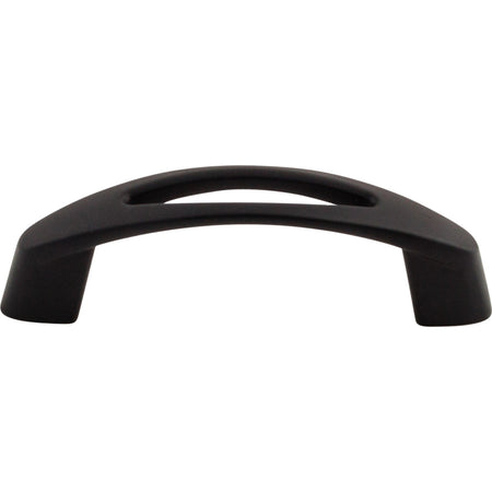 Top Knobs M1777: 3" cc Verona D-Handle Cabinet Pull - Flat Black